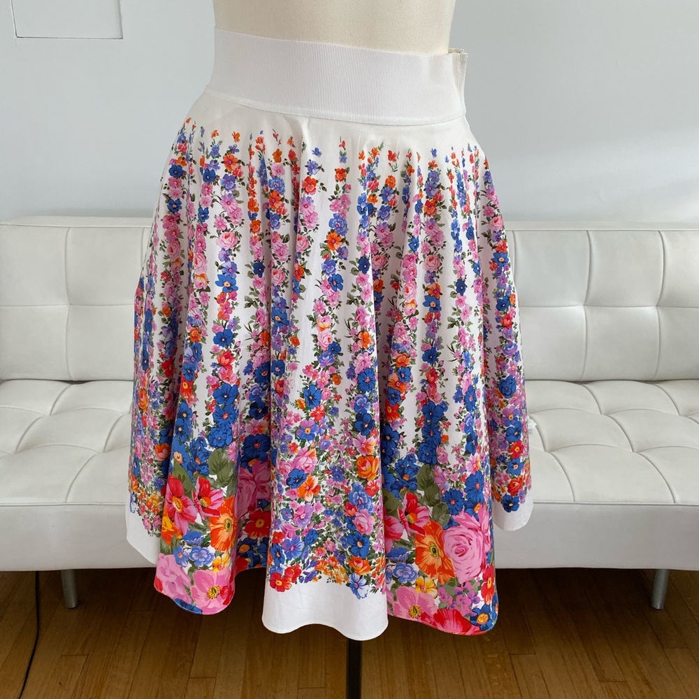 Alberta Ferretti floral skirt